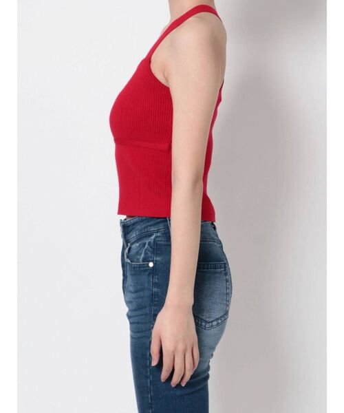 RESEXXY（リゼクシー）の「バッククロスニットタンク（タンクトップ・レディース・ブラック/ベージュ/レッド・FREE）」の11枚目の写真