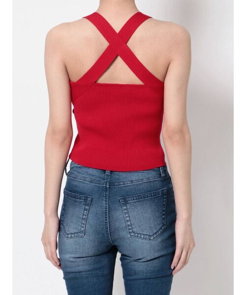 RESEXXY（リゼクシー）の「バッククロスニットタンク（タンクトップ・レディース・ブラック/ベージュ/レッド・FREE）」の13枚目の写真