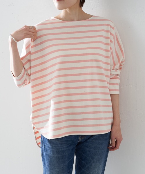BEARDSLEY（ビアズリー）の「ボーダーカットソー（Tシャツ/カットソー・レディース・ピンク・FREE）」の8枚目の写真