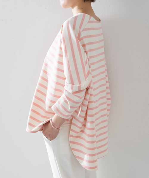 BEARDSLEY（ビアズリー）の「ボーダーカットソー（Tシャツ/カットソー・レディース・ピンク・FREE）」の13枚目の写真