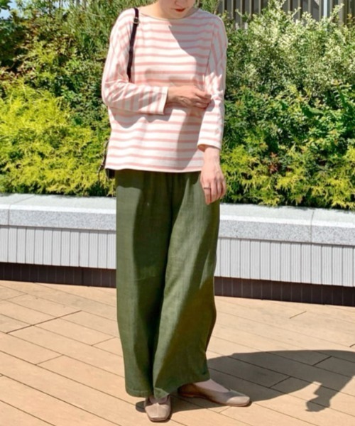 BEARDSLEY（ビアズリー）の「ボーダーカットソー（Tシャツ/カットソー・レディース・ピンク・FREE）」の12枚目の写真