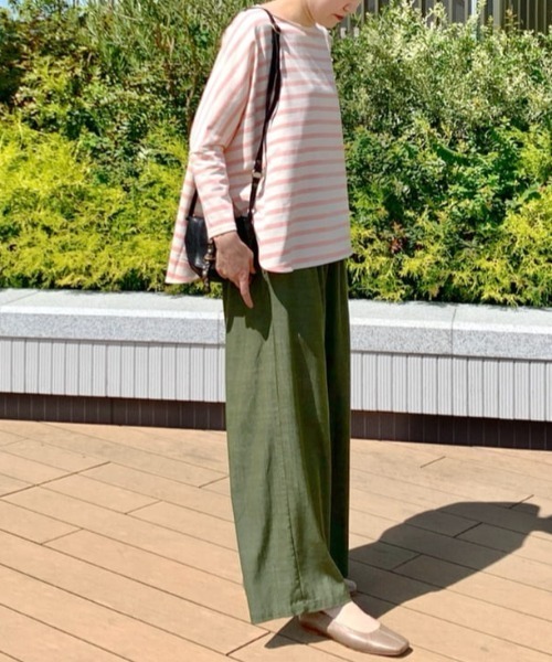 BEARDSLEY（ビアズリー）の「ボーダーカットソー（Tシャツ/カットソー・レディース・ピンク・FREE）」の11枚目の写真