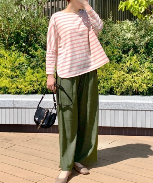 BEARDSLEY（ビアズリー）の「ボーダーカットソー（Tシャツ/カットソー・レディース・ピンク・FREE）」の16枚目の写真