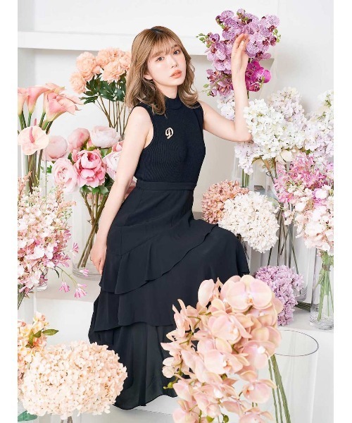 Darich(ダーリッチ)の「ドッキングフリルロングワンピース(ワンピース・レディース・ブラック/イエロー系その他/ライラック・FREE)」の19枚目の写真