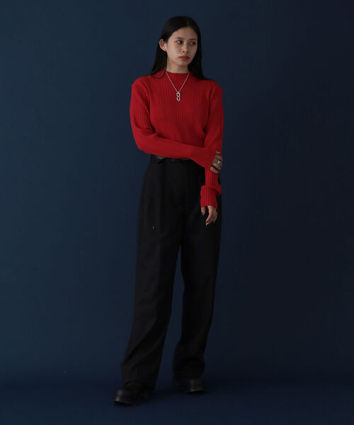 VAPORIZE（ヴェイパライズ）の「VAPORIZE / Tropical Wool 2Pleats Pants（スラックス・メンズ・ブラック・SMALL/MEDIUM/LARGE/X-LARGE）」の13枚目の写真