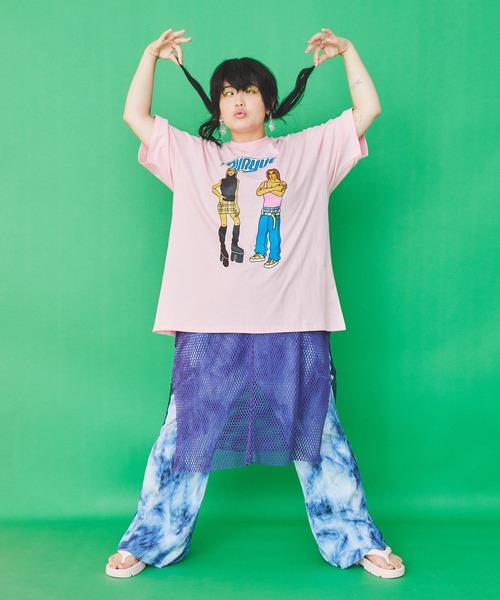 PUNYUS（プニュズ）の「タイダイ柄プリーツパンツ（その他パンツ・レディース・カーキ/ブルー・1/3/2/4）」の19枚目の写真