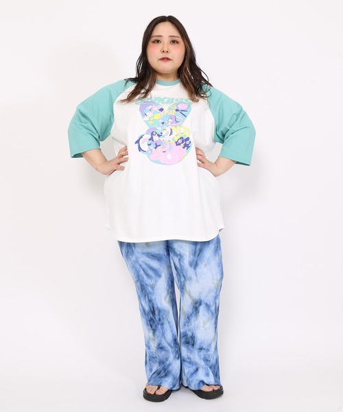 PUNYUS（プニュズ）の「タイダイ柄プリーツパンツ（その他パンツ・レディース・カーキ/ブルー・1/3/2/4）」の18枚目の写真