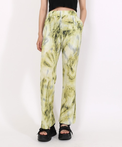 PUNYUS（プニュズ）の「タイダイ柄プリーツパンツ（その他パンツ・レディース・カーキ/ブルー・1/3/2/4）」の9枚目の写真