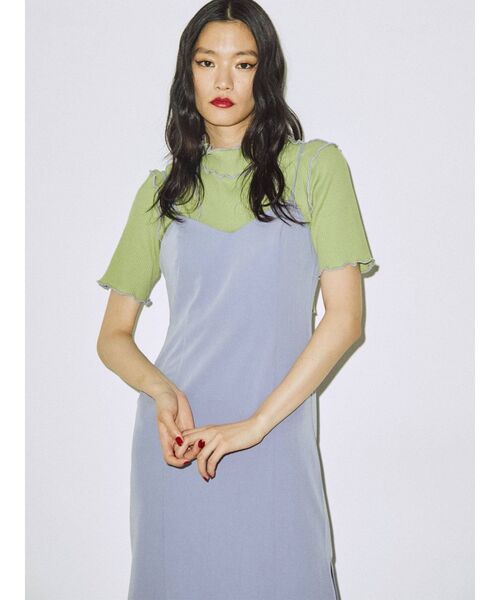 jouetie（ジュエティ）の「レイヤードワンピース【キャミワンピース】（ワンピース・レディース・ブラック/ブルー/パープル・MEDIUM）」の6枚目の写真