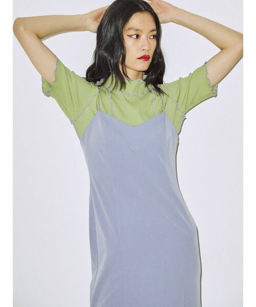 jouetie（ジュエティ）の「レイヤードワンピース【キャミワンピース】（ワンピース・レディース・ブラック/ブルー/パープル・MEDIUM）」の9枚目の写真