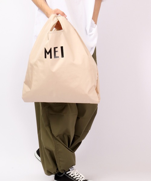 MEI(メイ)の「MEI エコバッグ(エコバッグ/サブバッグ・メンズ・ベージュ/パープル/グレー/レッド/サックスブルー/ピンク/フューシャピンク/ブルー系その他/パープル系その他/グレー×ピンク/ロイヤルブルー/ブラウン系その他2/ブルー系その他2/イエロー/オレンジ/ライトブラウン/ダークパープル/ブラウン系その他/グリーン系その他・FREE)」の8枚目の写真