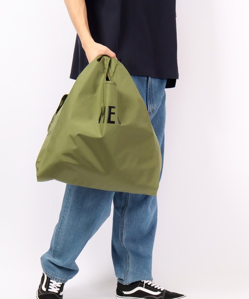 MEI(メイ)の「MEI エコバッグ(エコバッグ/サブバッグ・メンズ・ベージュ/パープル/グレー/レッド/サックスブルー/ピンク/フューシャピンク/ブルー系その他/パープル系その他/グレー×ピンク/ロイヤルブルー/ブラウン系その他2/ブルー系その他2/イエロー/オレンジ/ライトブラウン/ダークパープル/ブラウン系その他/グリーン系その他・FREE)」の9枚目の写真