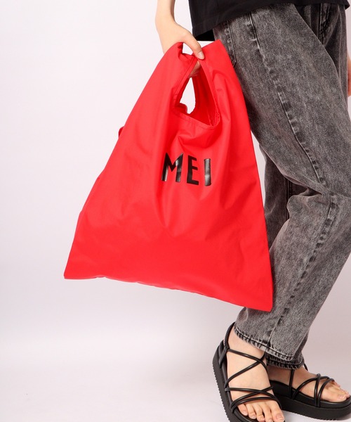 MEI(メイ)の「MEI エコバッグ(エコバッグ/サブバッグ・メンズ・ベージュ/パープル/グレー/レッド/サックスブルー/ピンク/フューシャピンク/ブルー系その他/パープル系その他/グレー×ピンク/ロイヤルブルー/ブラウン系その他2/ブルー系その他2/イエロー/オレンジ/ライトブラウン/ダークパープル/ブラウン系その他/グリーン系その他・FREE)」の19枚目の写真