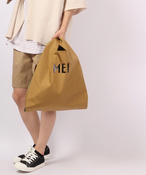 MEI(メイ)の「MEI エコバッグ(エコバッグ/サブバッグ・メンズ・ベージュ/パープル/グレー/レッド/サックスブルー/ピンク/フューシャピンク/ブルー系その他/パープル系その他/グレー×ピンク/ロイヤルブルー/ブラウン系その他2/ブルー系その他2/イエロー/オレンジ/ライトブラウン/ダークパープル/ブラウン系その他/グリーン系その他・FREE)」の7枚目の写真