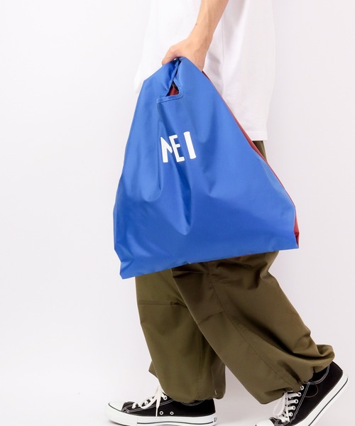 MEI(メイ)の「MEI エコバッグ(エコバッグ/サブバッグ・メンズ・ベージュ/パープル/グレー/レッド/サックスブルー/ピンク/フューシャピンク/ブルー系その他/パープル系その他/グレー×ピンク/ロイヤルブルー/ブラウン系その他2/ブルー系その他2/イエロー/オレンジ/ライトブラウン/ダークパープル/ブラウン系その他/グリーン系その他・FREE)」の13枚目の写真