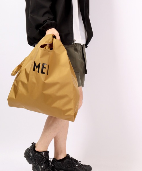 MEI(メイ)の「MEI エコバッグ(エコバッグ/サブバッグ・メンズ・ベージュ/パープル/グレー/レッド/サックスブルー/ピンク/フューシャピンク/ブルー系その他/パープル系その他/グレー×ピンク/ロイヤルブルー/ブラウン系その他2/ブルー系その他2/イエロー/オレンジ/ライトブラウン/ダークパープル/ブラウン系その他/グリーン系その他・FREE)」の5枚目の写真