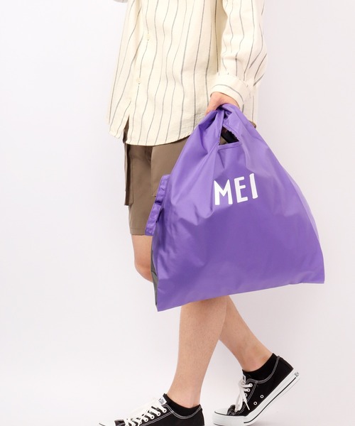 MEI(メイ)の「MEI エコバッグ(エコバッグ/サブバッグ・メンズ・ベージュ/パープル/グレー/レッド/サックスブルー/ピンク/フューシャピンク/ブルー系その他/パープル系その他/グレー×ピンク/ロイヤルブルー/ブラウン系その他2/ブルー系その他2/イエロー/オレンジ/ライトブラウン/ダークパープル/ブラウン系その他/グリーン系その他・FREE)」の15枚目の写真