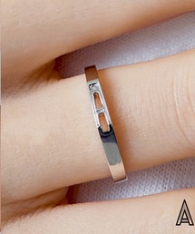 【MAISON BREEZE】日本製の確かな品質♪ シルバー925イニシャルリング アルファベットリング SILVER925  MADE IN JAPAN SGG