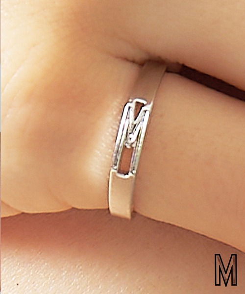 MAISON BREEZE（メゾンブリーズ）の「【MAISON BREEZE】日本製の確かな品質♪ シルバー925イニシャルリング アルファベットリング SILVER925  MADE IN JAPAN SGG（リング・レディース・A/M/R/S/Y/K・11/9）」の3枚目の写真