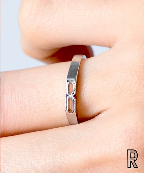 MAISON BREEZE（メゾンブリーズ）の「【MAISON BREEZE】日本製の確かな品質♪ シルバー925イニシャルリング アルファベットリング SILVER925  MADE IN JAPAN SGG（リング・レディース・A/M/R/S/Y/K・11/9）」の4枚目の写真