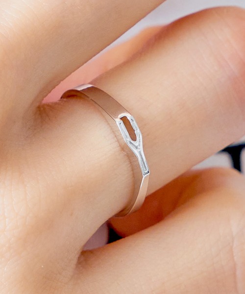 MAISON BREEZE（メゾンブリーズ）の「【MAISON BREEZE】日本製の確かな品質♪ シルバー925イニシャルリング アルファベットリング SILVER925  MADE IN JAPAN SGG（リング・レディース・A/M/R/S/Y/K・11/9）」の6枚目の写真