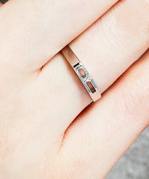 MAISON BREEZE（メゾンブリーズ）の「【MAISON BREEZE】日本製の確かな品質♪ シルバー925イニシャルリング アルファベットリング SILVER925  MADE IN JAPAN SGG（リング・レディース・A/M/R/S/Y/K・11/9）」の10枚目の写真