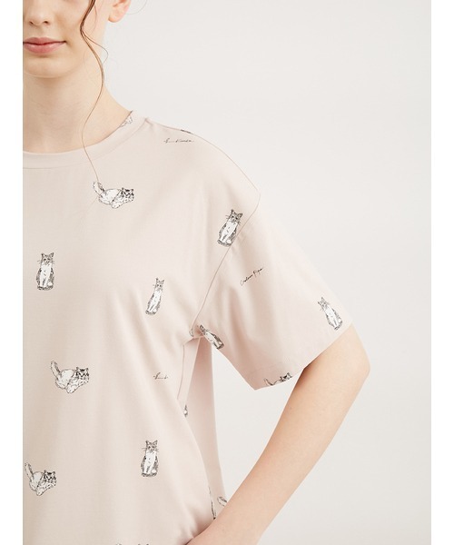 gelato pique（ジェラートピケ）の「【KotokaIzumi】cat柄Tシャツ