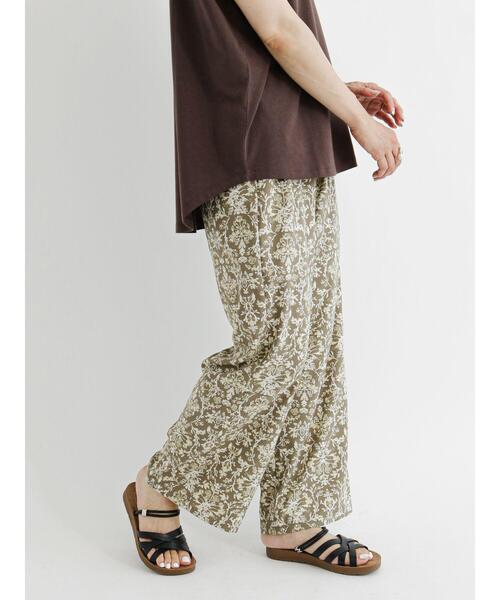 Samansa Mos2 blue（サマンサモスモスブルー）の「ダマスクプリントイージーパンツ（その他パンツ・レディース・カーキ/ブラウン/ブラック・ﾌﾘ-）」の22枚目の写真