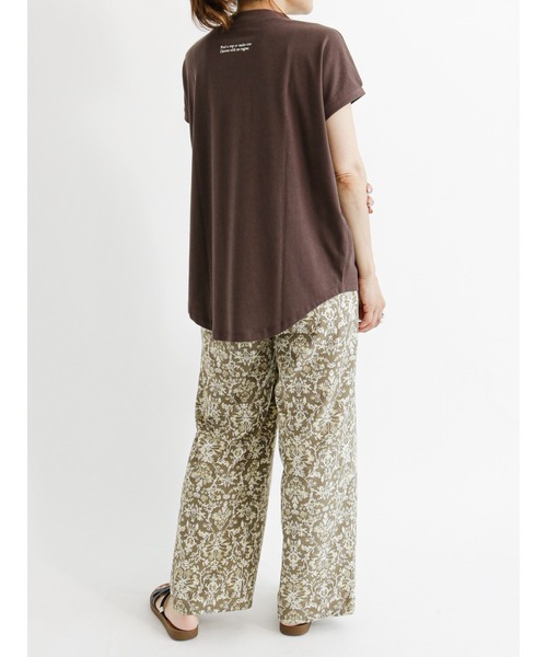 Samansa Mos2 blue（サマンサモスモスブルー）の「ダマスクプリントイージーパンツ（その他パンツ・レディース・カーキ/ブラウン/ブラック・ﾌﾘ-）」の9枚目の写真