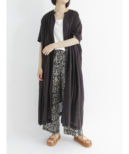 Samansa Mos2 blue（サマンサモスモスブルー）の「ダマスクプリントイージーパンツ（その他パンツ・レディース・カーキ/ブラウン/ブラック・ﾌﾘ-）」の11枚目の写真