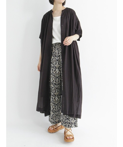 Samansa Mos2 blue（サマンサモスモスブルー）の「ダマスクプリントイージーパンツ（その他パンツ・レディース・カーキ/ブラウン/ブラック・ﾌﾘ-）」の12枚目の写真