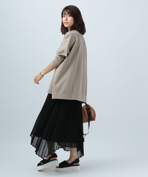 BAYFLOW(ベイフロー)の「キリカエポンチョプルオーバー(Tシャツ/カットソー・レディース・ホワイト/ブラック/グリーン/モカ・FREE)」の21枚目の写真