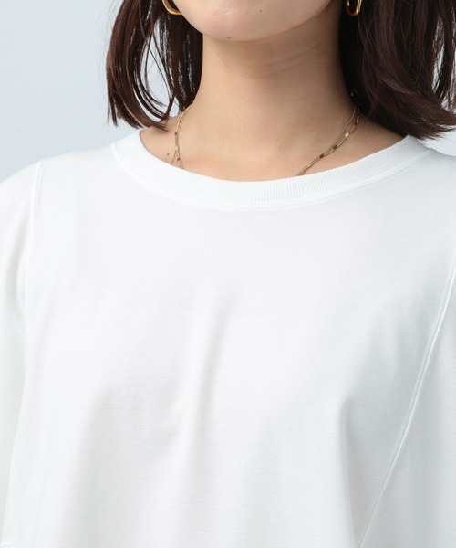 BAYFLOW(ベイフロー)の「キリカエポンチョプルオーバー(Tシャツ/カットソー・レディース・ホワイト/ブラック/グリーン/モカ・FREE)」の22枚目の写真