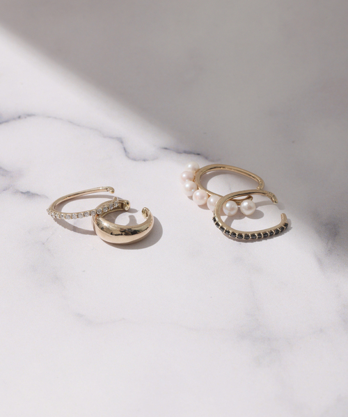 ■lilas■ リラ　オーバルダイヤエタニティーイヤーカフK10 □lilas□ リラ オーバルダイヤエタニティーイヤーカフK10 時間限定