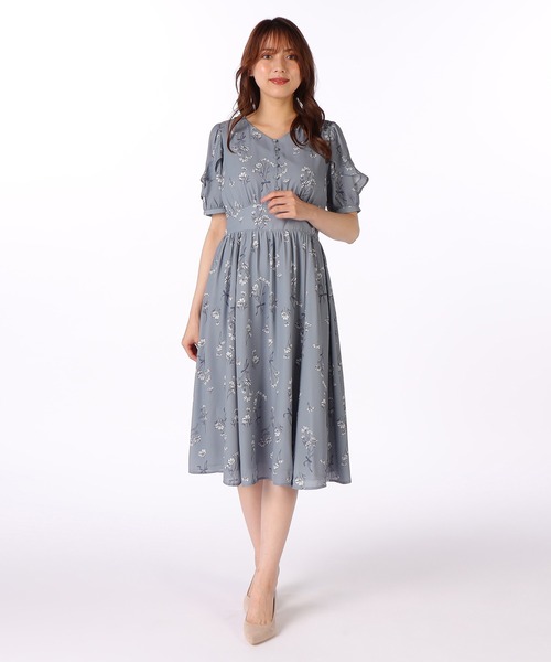 LAISSE PASSE（レッセパッセ）の「コスモスプリントワンピース