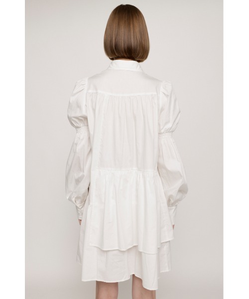 SLY(スライ)の「STEP HEM SMOCK DRESS ステップ ヘム スモックドレス シャツワンピース(シャツワンピース・レディース・グリーン/ブラック/ホワイト・1/2)」の21枚目の写真
