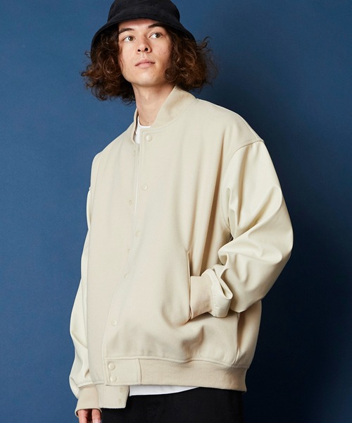 unrelaxing(アンリラクシング)の「オーバーサイズビッグシルエットスタジャン(スタジャン・メンズ・パープル/カーキ/グリーン/ブラック×ホワイト/ブラック×ブラック/グレー系1/ネイビー系1/ネイビー系2・FREE)」の16枚目の写真