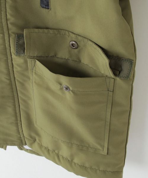 ikka（イッカ）の「裏ボアモッズジャケット（120~160cm）（モッズコート・キッズ・ネイビー/カーキオリーブ・120/130/140/150/160）」の7枚目の写真