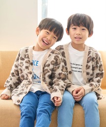 ROPE' PICNIC（ロペピクニック）の「【KIDS】リンクコーデ/レオパードジャガードカーディガン（カーディガン/ボレロ・キッズ）」