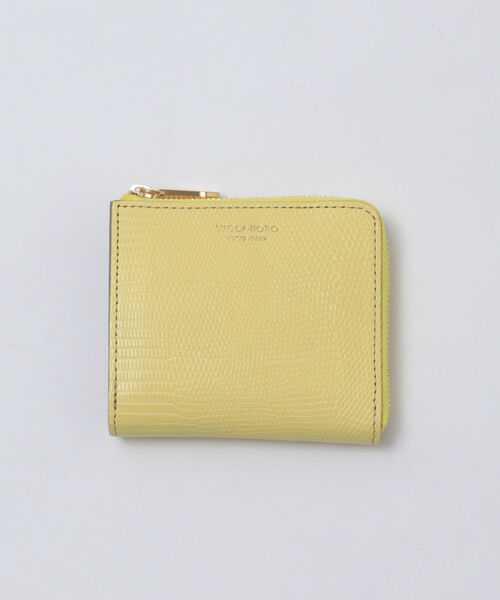 VIOLAd'ORO(ヴィオラドーロ)の「【VIOLAd’ORO/ ヴィオラドーロ】二つ折りL字ミニ財布(財布・レディース・ラベンダー/ライトグレー/グレイッシュベージュ/イエロー/ブラック/グリーン・FREE)」の6枚目の写真