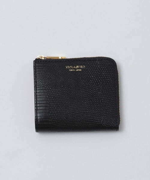 VIOLAd'ORO(ヴィオラドーロ)の「【VIOLAd’ORO/ ヴィオラドーロ】二つ折りL字ミニ財布(財布・レディース・ラベンダー/ライトグレー/グレイッシュベージュ/イエロー/ブラック/グリーン・FREE)」の1枚目の写真