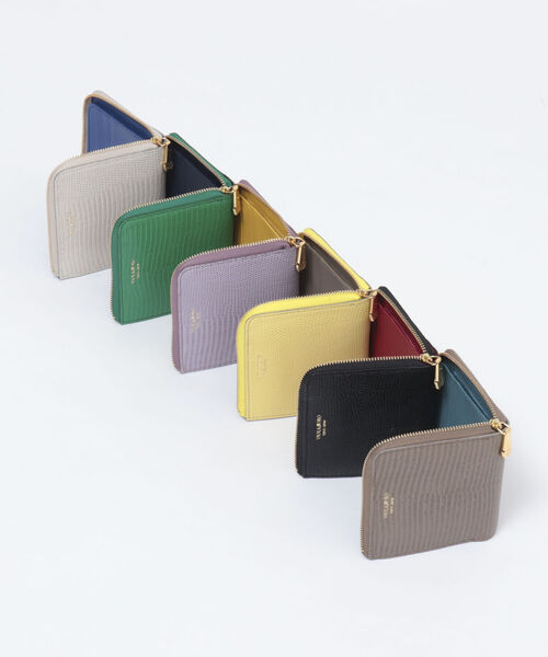 VIOLAd'ORO(ヴィオラドーロ)の「【VIOLAd’ORO/ ヴィオラドーロ】二つ折りL字ミニ財布(財布・レディース・ラベンダー/ライトグレー/グレイッシュベージュ/イエロー/ブラック/グリーン・FREE)」の7枚目の写真