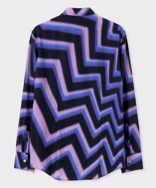 美品 Paul Smith zig-zag ジグザグ 長袖シャツ L 総柄 Paul Smith（ポールスミス）の「
