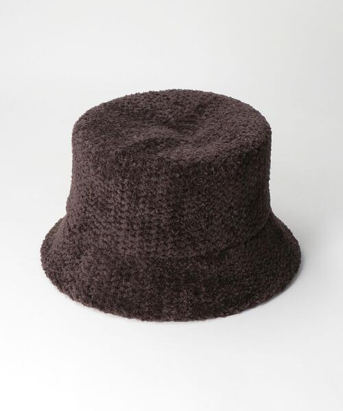 BEAUTY&YOUTH UNITED ARROWS（ビューティーアンドユースユナイテッドアローズ）の「ブークレ バケット ハット（ハット・レディース・ダークブラウン/ナチュラル・FREE）」の9枚目の写真