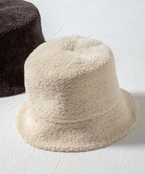 BEAUTY&YOUTH UNITED ARROWS（ビューティーアンドユースユナイテッドアローズ）の「ブークレ バケット ハット（ハット・レディース・ダークブラウン/ナチュラル・FREE）」の15枚目の写真