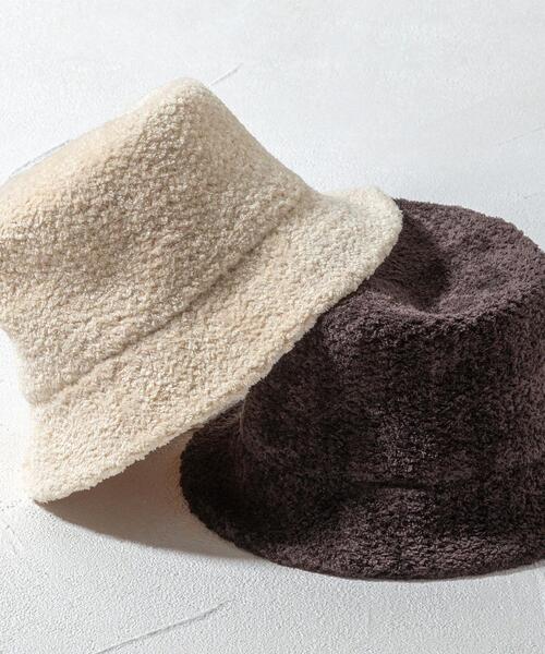 BEAUTY&YOUTH UNITED ARROWS（ビューティーアンドユースユナイテッドアローズ）の「ブークレ バケット ハット（ハット・レディース・ダークブラウン/ナチュラル・FREE）」の16枚目の写真