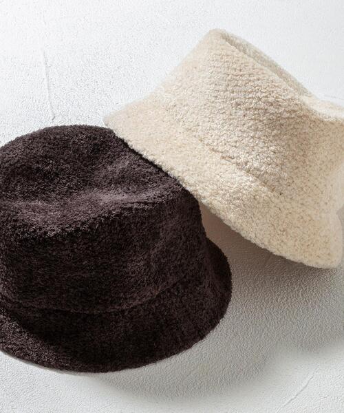 BEAUTY&YOUTH UNITED ARROWS（ビューティーアンドユースユナイテッドアローズ）の「ブークレ バケット ハット（ハット・レディース・ダークブラウン/ナチュラル・FREE）」の17枚目の写真