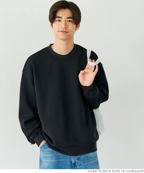 coca(coca)(コカ)の「ユニセックス ダンボールビッグプルオーバー(スウェット・メンズ・ブラック/ネイビー/グレイッシュベージュ/グレー・M/L)」の5枚目の写真