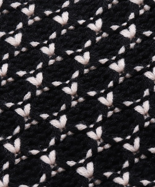 hunch（ハンチ）の「レトロ ジャガード柄 ニットロングスカート（スカート・レディース・グリーン/ブラック/ブルー・FREE）」の17枚目の写真