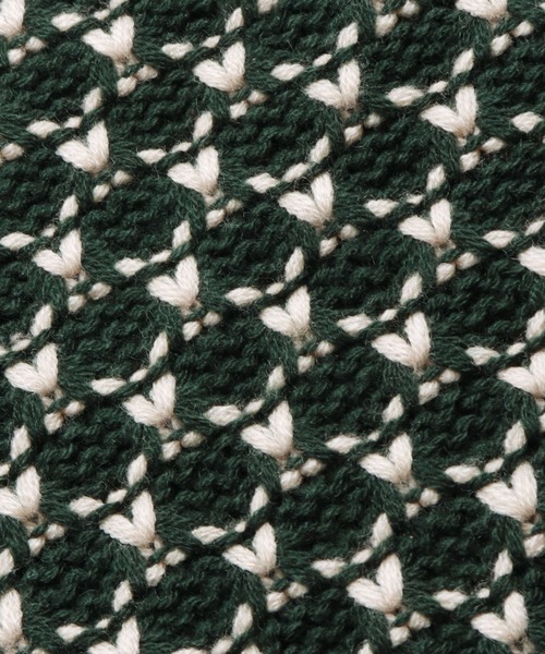 hunch（ハンチ）の「レトロ ジャガード柄 ニットロングスカート（スカート・レディース・グリーン/ブラック/ブルー・FREE）」の18枚目の写真